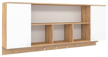 Полка Глазов лойс Н00099062, 205х32x88 см, белый, коричневый
