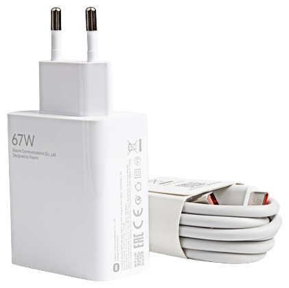 Зарядное устройство Xiaomi MDY-12 ES 67W USB Type-C, USB белый