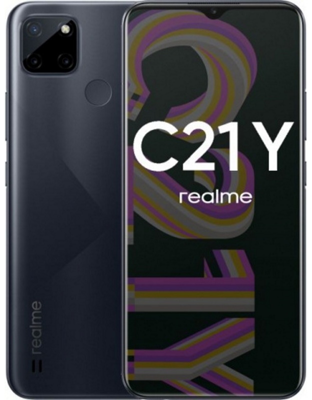 Смартфон Realme C21Y 4 ГБ/64 ГБ черный