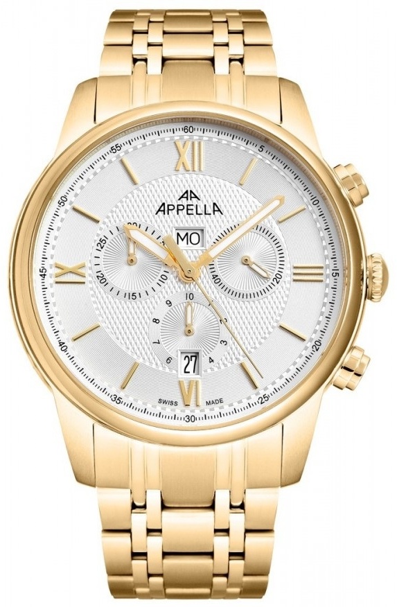 Кварцевые APPELLA L70006.1163CH нержавеющая сталь