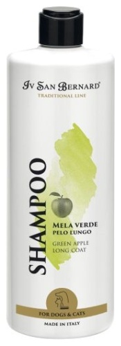 Iv San Bernard Traditional Line Green Apple Шампунь с ароматом зеленого яблока для длинношерстных собак и кошек 500 мл
