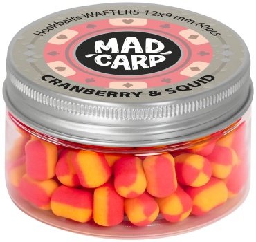 Mad Carp Baits Вафтерсы 12x9мм, 60шт. Cranberry & Squid 0.03 кг
