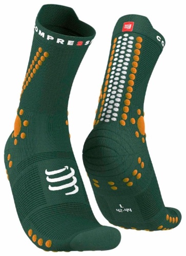 Носки Compressport Носки Pro Racing Socks v4.0 Trail класс компрессии профилактический зеленый 1