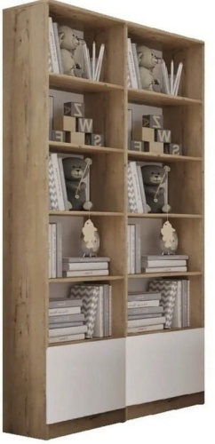 Распашной шкаф Scandi Scandistelaj, 100x210х35 см, белый