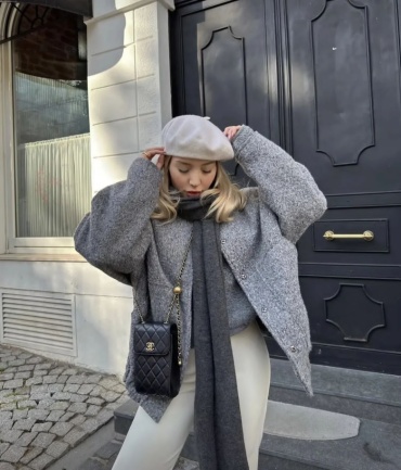 Бомбер August shop серый