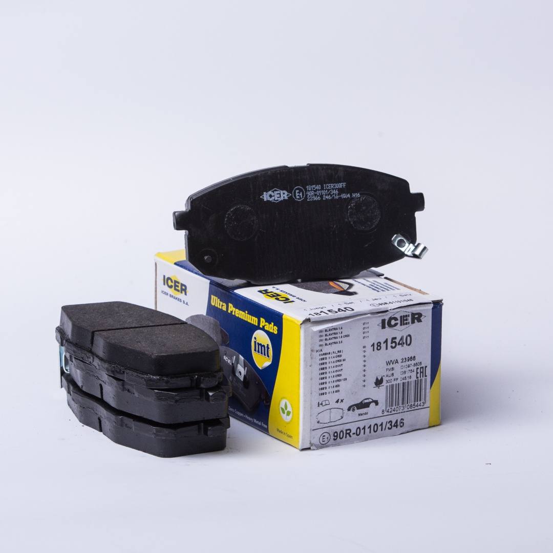 Тормозные колодки icer. ICER IMT передние тормозные колодки. 181540 ICER. 181540 - Комплект тормозных колодок ICER. Starke 181540.