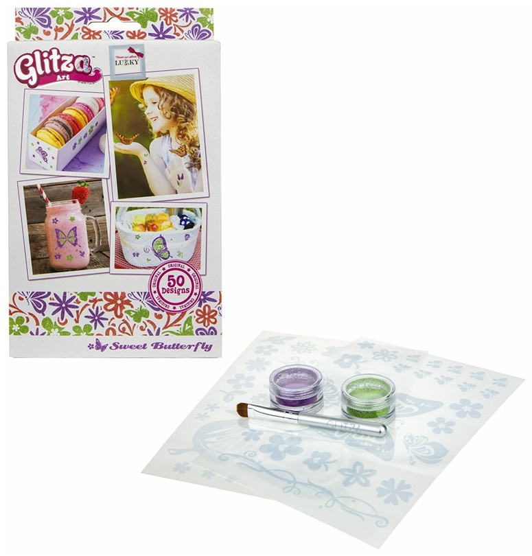 Lukky Glitza Art Бабочки 50 дизайнов тату переводное 3+