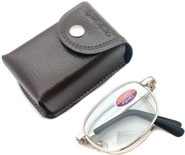 Elite Optical N.K.Karl корригирующие Складные очки в футляре LR-9 серебристый -1.25