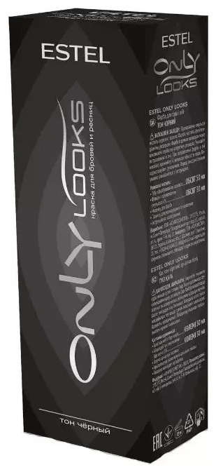 Купить ESTEL PROFESSIONAL Only Looks №601 краска для бровей и ресниц 80 ...