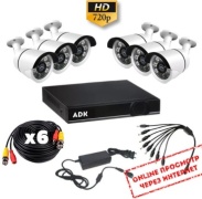 Комплект видеонаблюдения adk HD EA-604-6-AHD-6008-15-1.0mp 720p