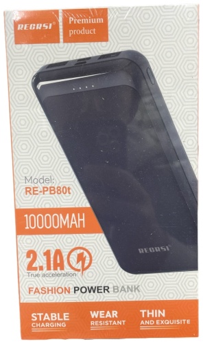 Внешний аккумулятор Recrsi pb-80t 10000 мАч черный