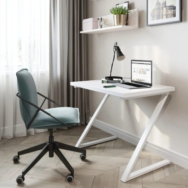 Стол компьютерный Loft 10800, 80х60x80 см, белый
