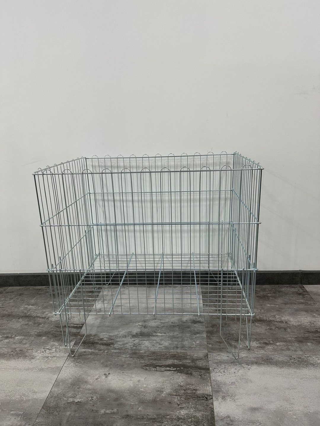 Корзина ABBOTT К2У, 150 л, 79x80x60 см, серебряный