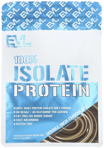 EVLution Nutrition EVLution Nutrition 100% Whey Protein Isolate двойной шоколад 454 г