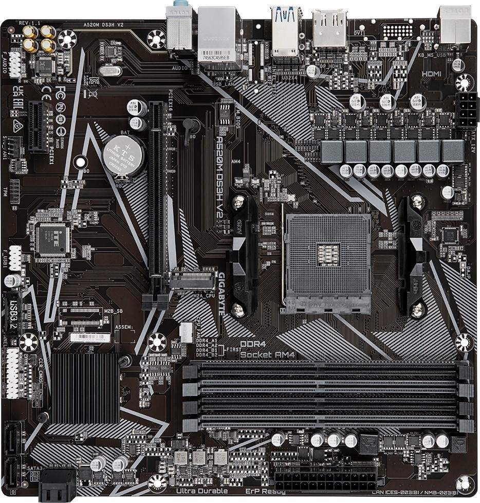 Материнская плата GIGABYTE A520M DS3H V2