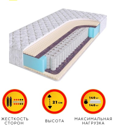 Матрас ALI HOUSE Uani Jony-Lux, 100x190x21 см