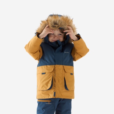Зимняя куртка Decathlon синий, желтый