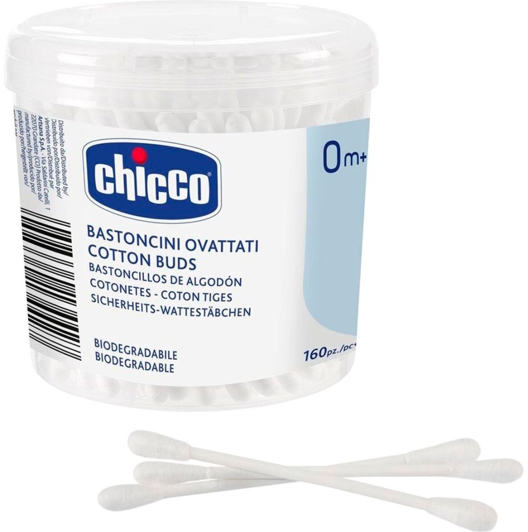 Chicco ватные палочки 0+ 160 шт