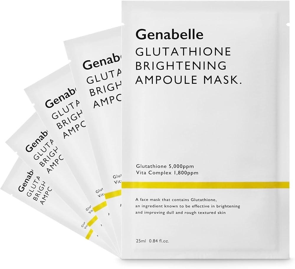 Маска для лица Genabelle тканевая Glutathione Brightening 5 шт