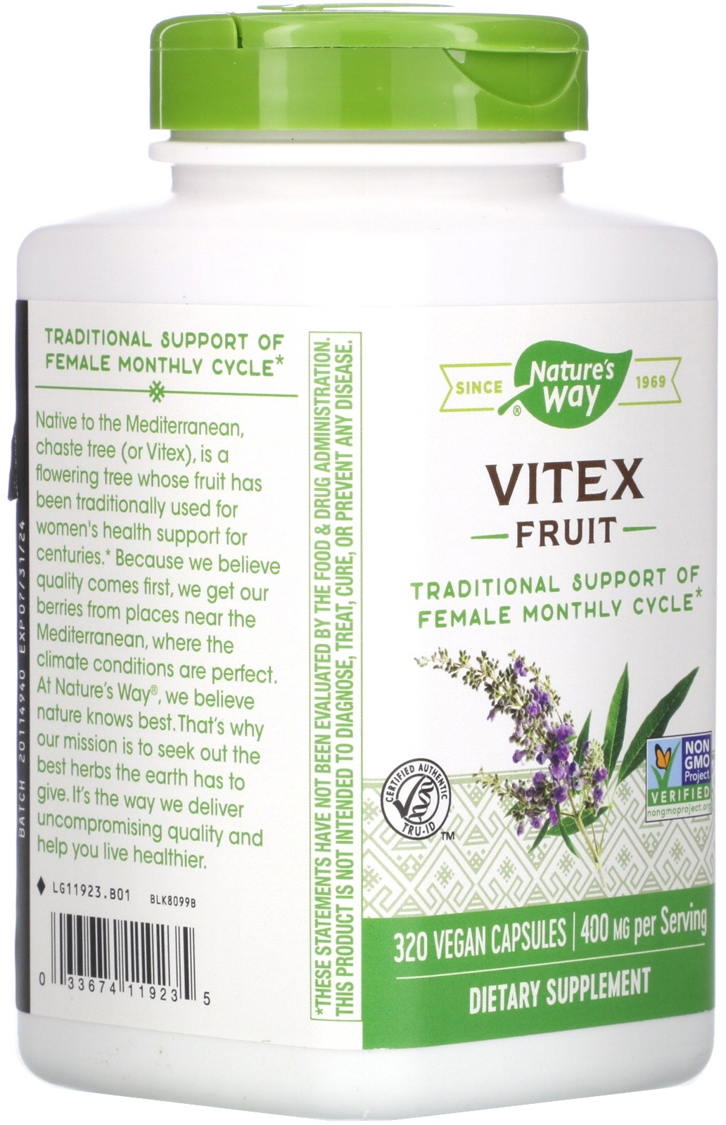 Купить Nature's Way Vitex Fruit 400 мг капсулы 320 шт в Алматы ...