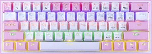 Клавиатура Redragon Fizz K617-R розовый