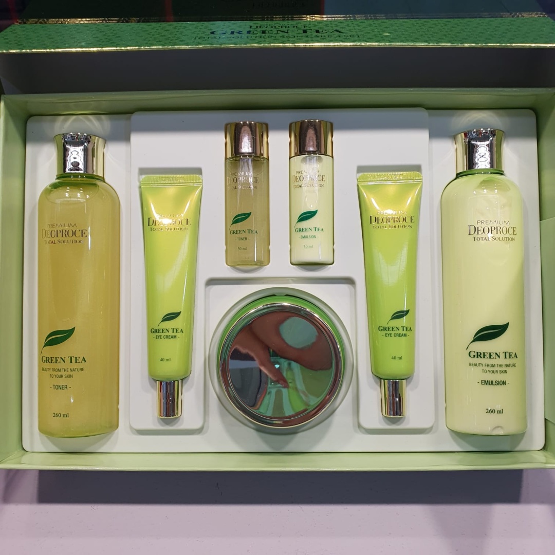 Купить Deoproce Whitening & Anti-Wrinkle Green Tea 5 Set набор уходовой ...