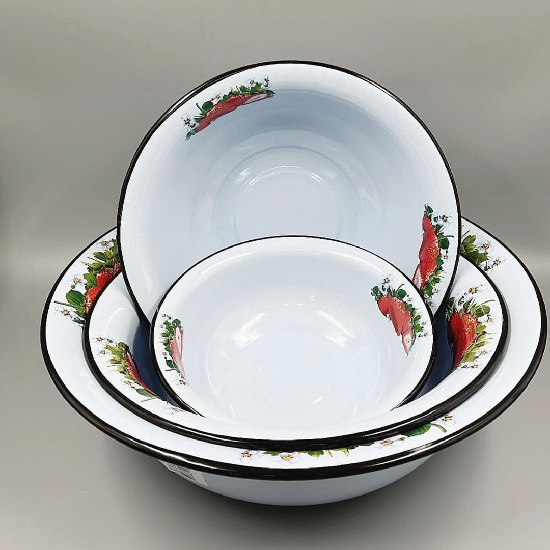Миска 136449576 4 шт, эмаль, 35х35 см