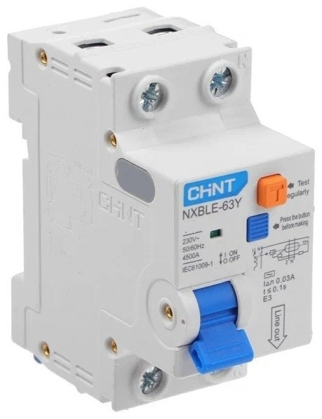 Дифференциальный автомат CHINT AC 16 30 мА класс AC