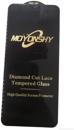 Стекло Awei для Samsung Galaxy A51 MOYONSHY Diamond Cut Lace Tempered Glass черный