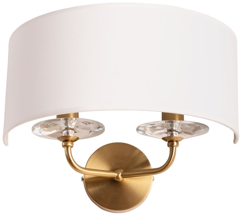 Бра настенный Arte Lamp Е14, белый, бронза