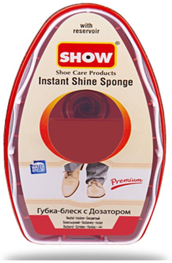 SHOW губка бесцветный, Shoe Care Products Instant Shine Sponge
