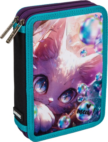 Пенал deVENTE Lovely Cat, застежка молния, розовый