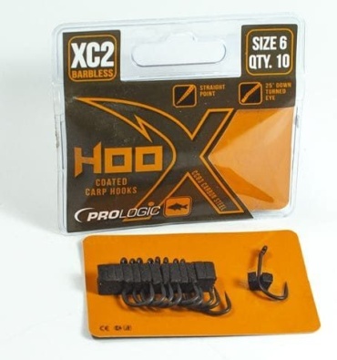 Крючок для рыбалки Prologic Hoox XC2 Size 6 - 10шт карповый черный 10 шт