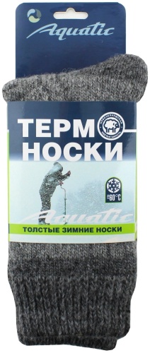 Термоноски Aquatic 1 пара серый 44-46