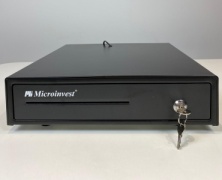 Денежный ящик Microinvest LB-335 ключевой, электронный замок (335х80х368 мм) черный