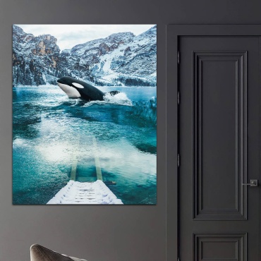Постер Касатка в горах 55x70 см