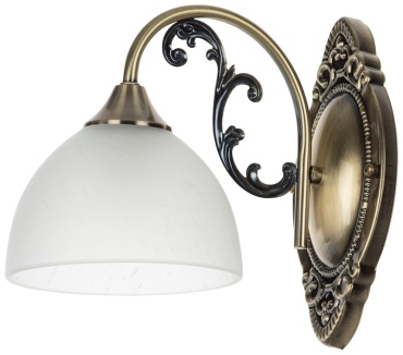 Бра настенный Arte Lamp E27, белый, бронза