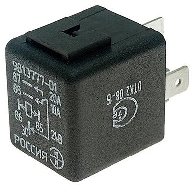 Реле 981 переключающее 5-конт. с кроншт. 20/10А 24В дв.245 ГАЗ 33081,3309 (901.3777, 751.3777) VOLTON