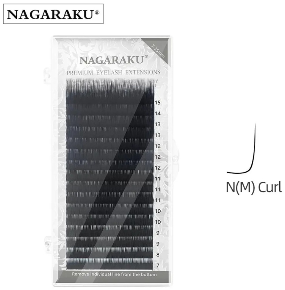 NAGARAKU единичные N 0.10 мм черный 12 мм