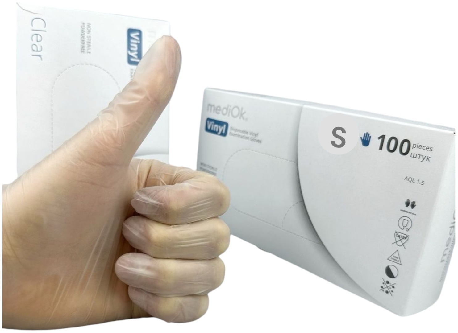 MediOk перчатки 4620 прозрачный 100 шт