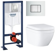 Grohe унитаз с инсталляцией Plomeria 70, санфарфор