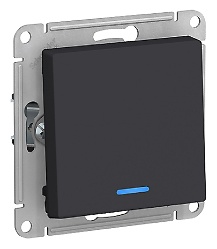 Выключатель клавишный Systeme electric ATLAS, карбон