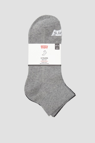Носки Levis 3 пары серый 43-46