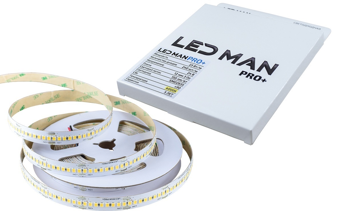 Светодиодная лента LEDMAN белый 5 м