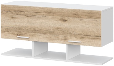 Полка Астрид мебель Геометрия, 116.2х36x55 см, белый, золотистый