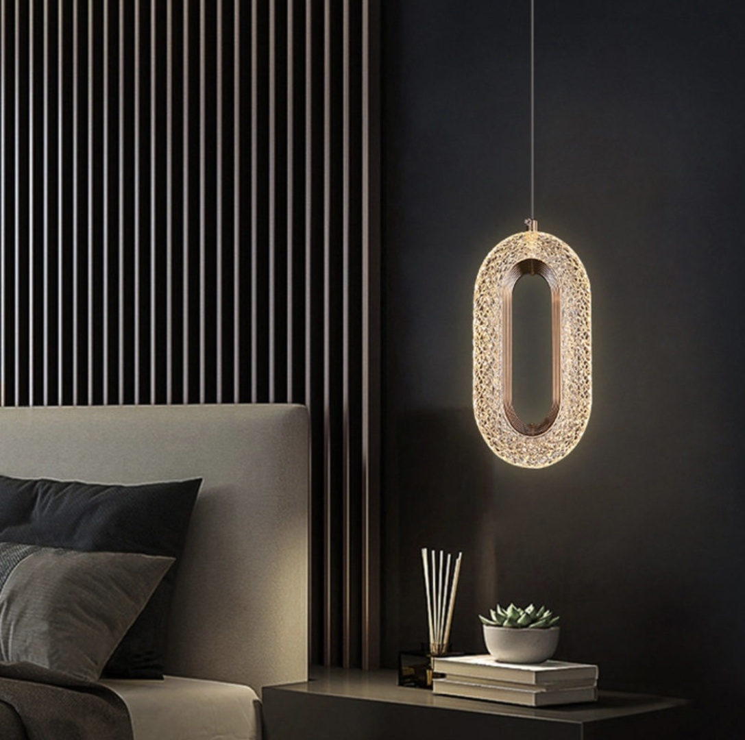 Бра подвесной, потолочный LED, золотистый