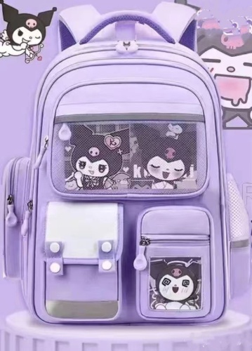 Рюкзак Kuromi нейлон, оксфорд фиолетовый