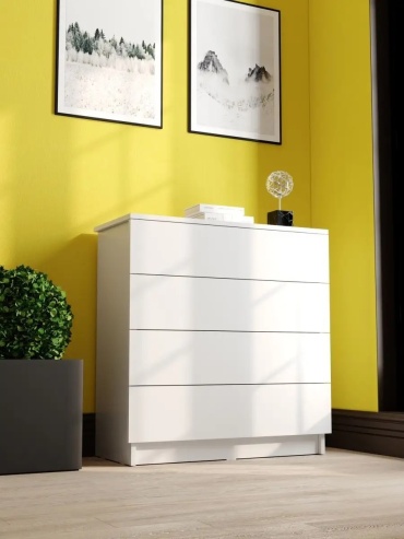 Комод Letta, 75x33x73 см, белый