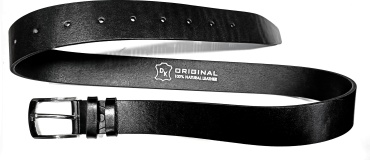 Ремень Best Belt натуральная кожа 125 см черный