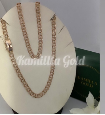 KAMILLLA GOLD 846456407 длина 55 см, вес 17 г золото, плетение бисмарк